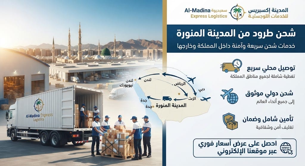 شحن طرود من المدينة المنورة