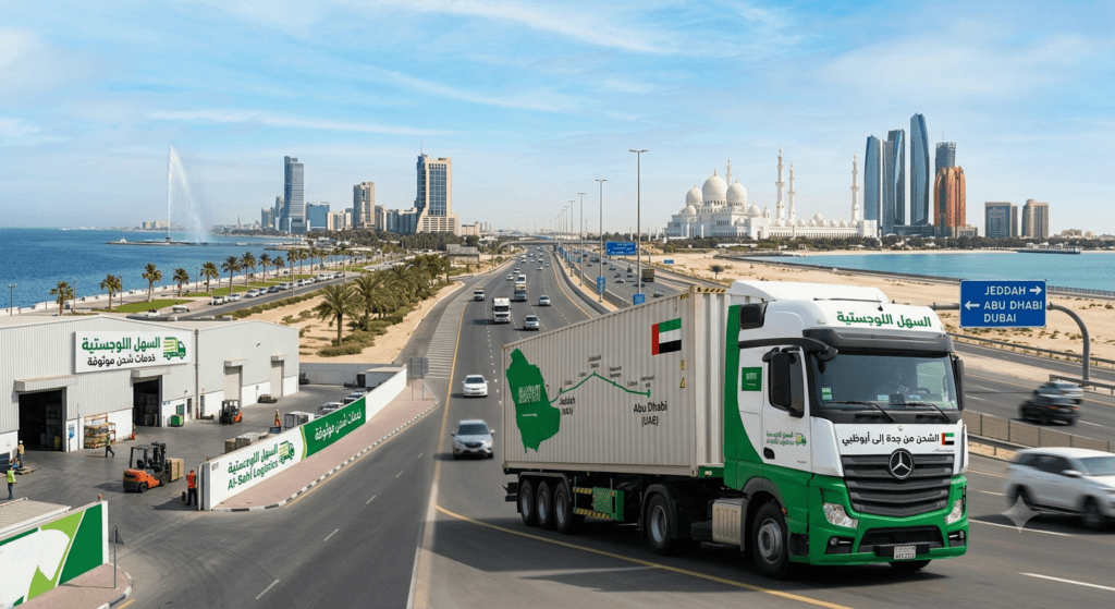 أفضل شركة شحن من جدة إلى أبوظبي