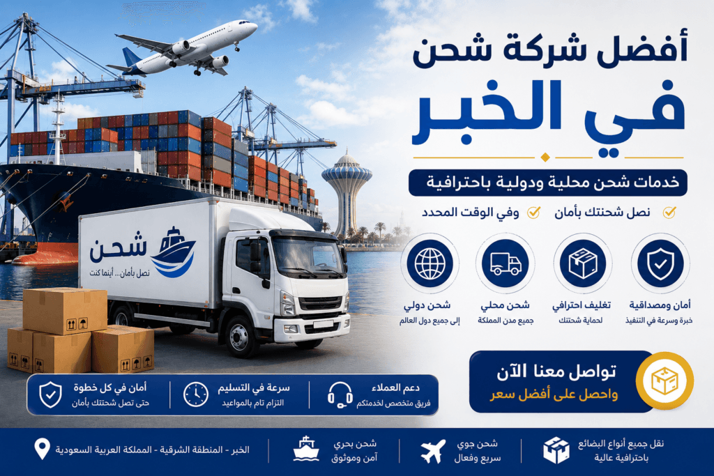 أفضل شركة شحن في الخبر