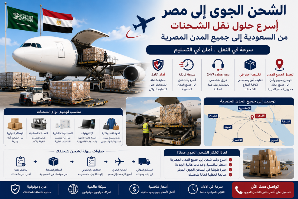 الشحن الجوي إلى مصر