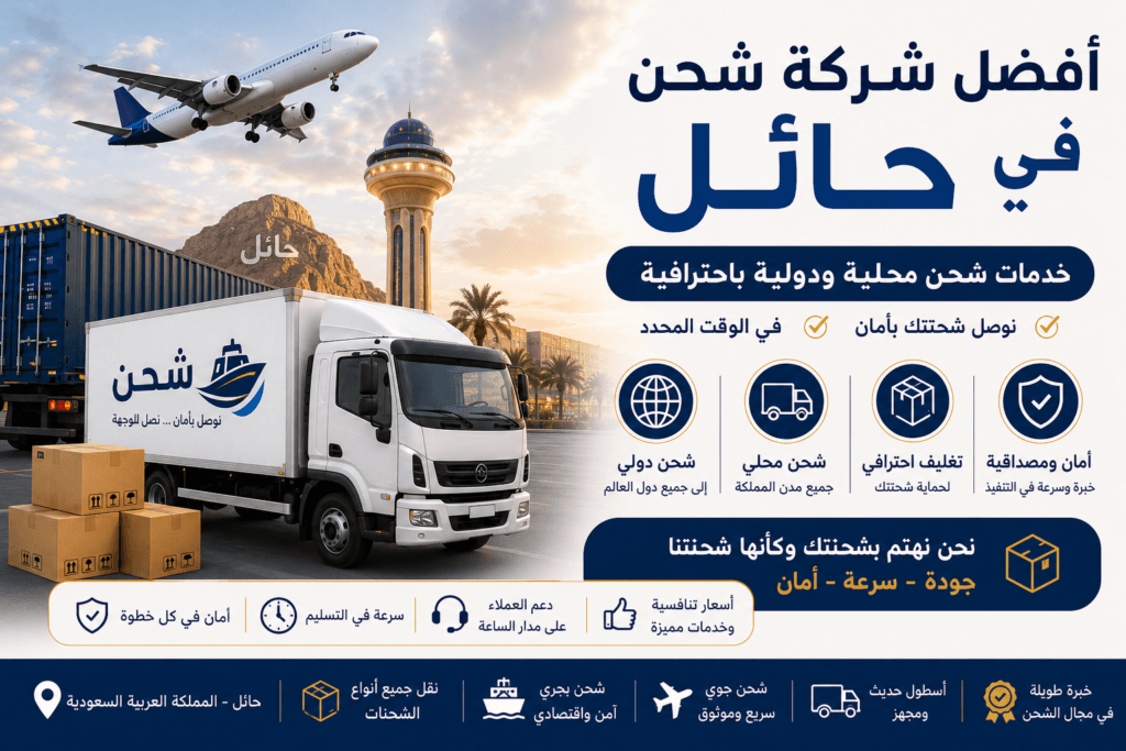 أفضل شركة شحن في حائل
