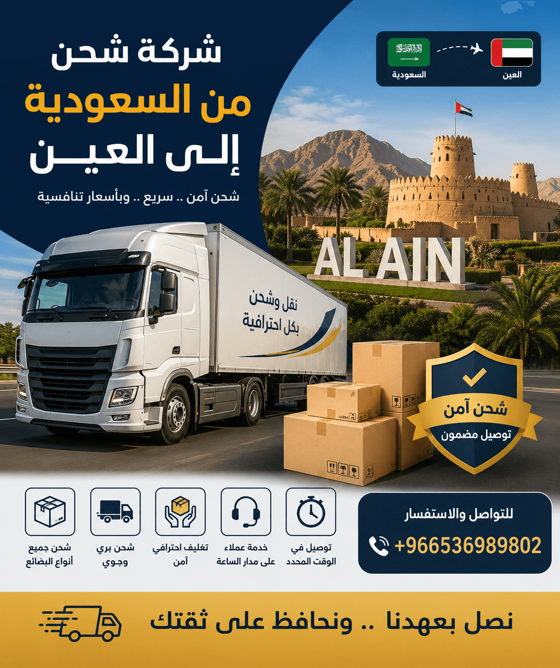شركة شحن من السعودية إلى العين