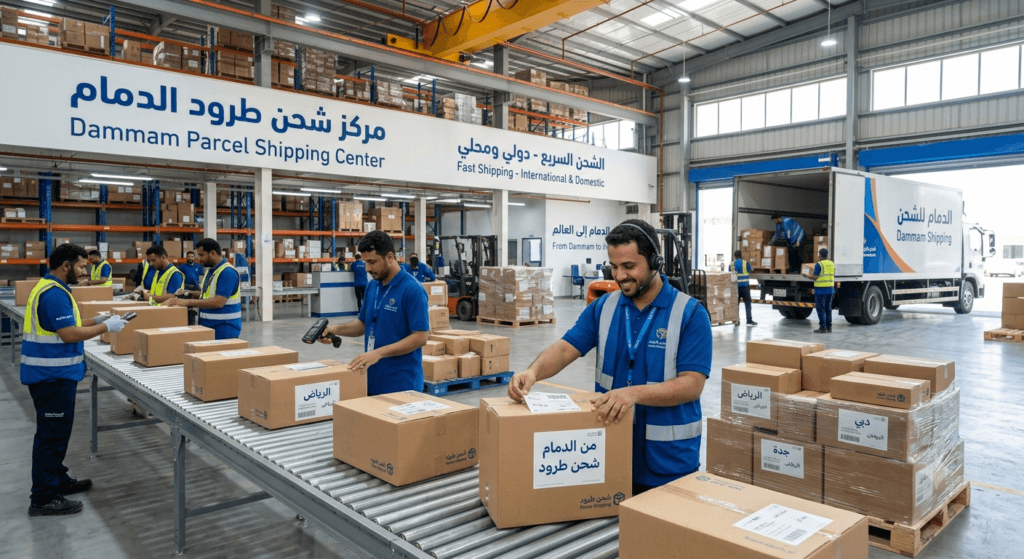 شحن طرود من الدمام