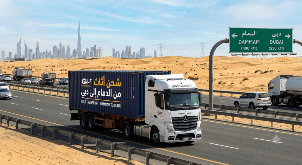شحن أثاث من الدمام إلى دبي